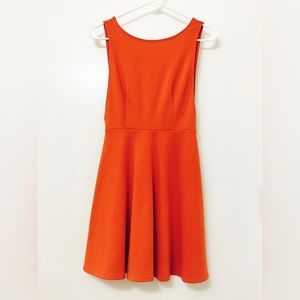 Forever 21 High Neck Skater Dress with Deep V Open Back